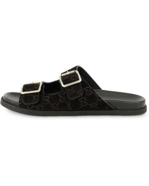 Gucci Pantoletten aus Leder - Schwarz
