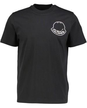Moncler T-Shirt aus Baumwolle - Schwarz