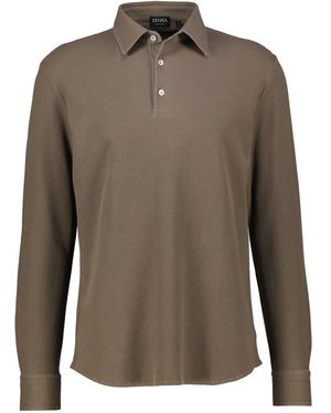 ZEGNA Poloshirt aus Baumwolle - Grün