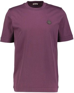Moncler T-Shirt aus Baumwolle - Lila