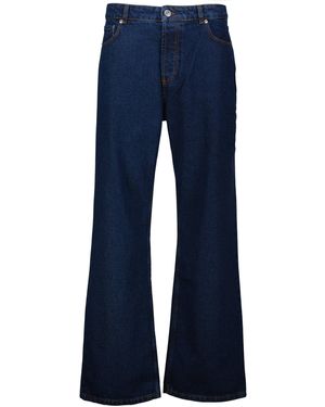 Ami Paris Jeans aus Baumwolle Large Fit - Blau