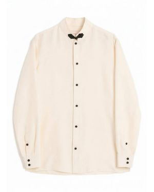 Valentino Hemd aus Seiden-Shantung - Natur