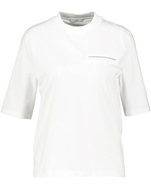Peserico T-Shirt mit Baumwolle - Weiß