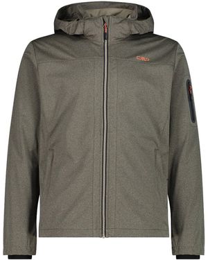 CMP Softshelljacke mit Kapuze - Grün