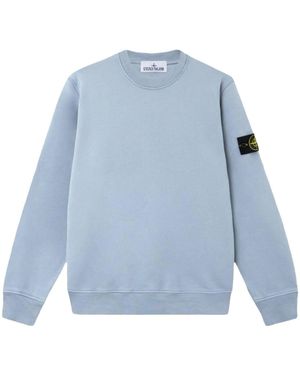 Stone Island Sweatshirt aus Baumwolle - Blau