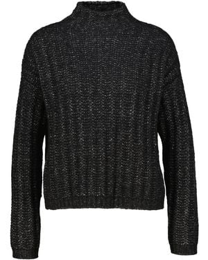 HUGO Strickpullover SAFINEYNY Relaxed Fit - Schwarz