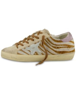 Golden Goose Sneaker Leder SUPER STAR ZEBRA - Mehrfarbig
