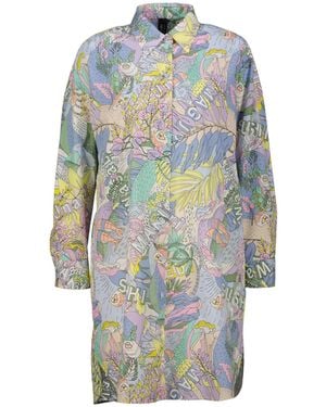 Marc Cain Hemdblusenkleid Relaxed Fit - Blau