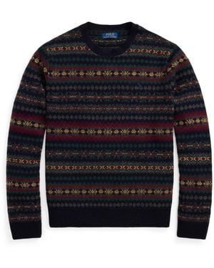 Polo Ralph Lauren Strickpullover aus Wolle - Blau