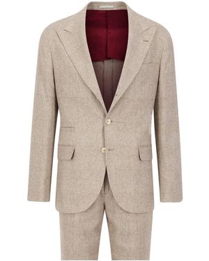 Brunello Cucinelli Anzug aus Seide - Mehrfarbig