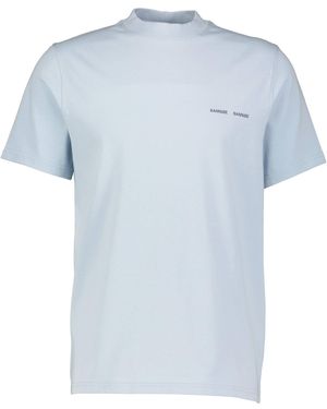 Samsøe & Samsøe T-Shirt NORSBRO - Blau