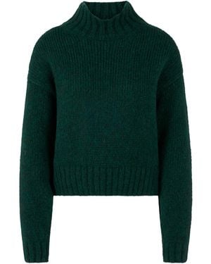 Marc Cain Strickpullover mit Wolle und Alpaka - Grün