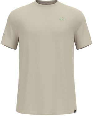 Odlo T-Shirt aus Schurwolle ASCENT RAINCLOUD - Natur