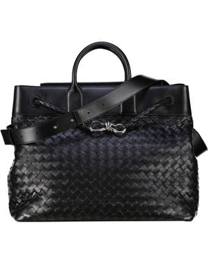 Bottega Veneta Reisetasche Leder ANDIAMO WEEKENDER - Schwarz