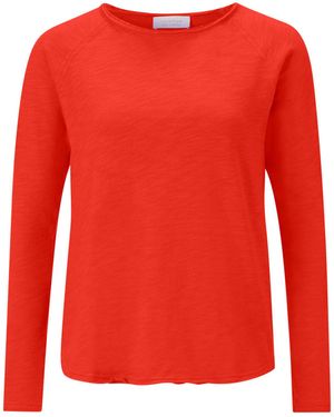 Rich & Royal Longsleeve aus Baumwolle - Rot