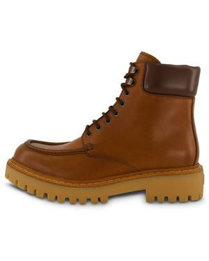 Prada Stiefelette ST. MORITZ LACE-UP - Braun