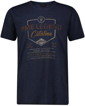 PME LEGEND T-Shirt aus Baumwolle - Blau