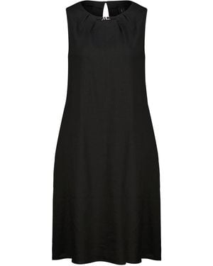 Marc Cain Sommerkleid mit Leinen - Schwarz