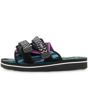 Suicoke Pantoletten X MISSONI MOTO COLLAB SLIDE - Schwarz