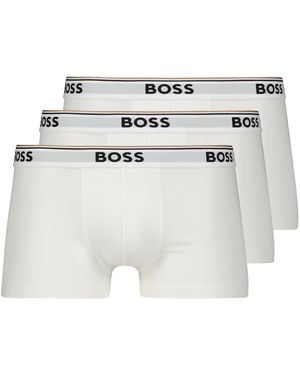 BOSS Boxershorts TRUNK 3 P POWER 3er-Pack - Weiß