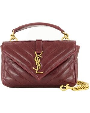 Saint Laurent Umhängetasche COLLEGE - Lila