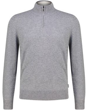 BOSS Troyer aus Wolle und Kaschmir H-HEMARLO - Grau