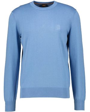 BOSS Pullover KANOVANO mit Kaschmir - Blau