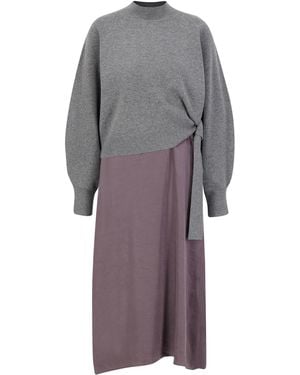 BOSS Kleid FLALINA - Grau