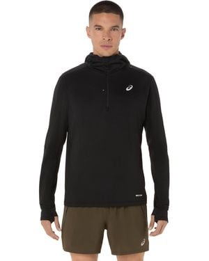 Asics Laufsweatshirt mit Kapuze ROAD WINTER LS HOODIE - Schwarz