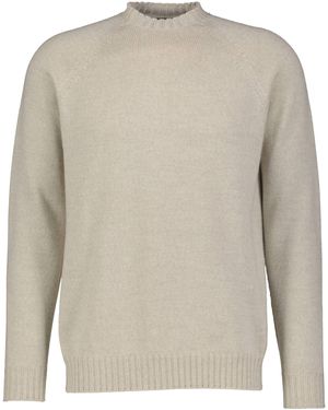 John Smedley Strickpullover aus Merinowolle DENVER 7GG EXTRAFINE MERINO EASY RN - Grau
