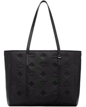 MCM Shopper TONI KTHR MEDIUM - Schwarz