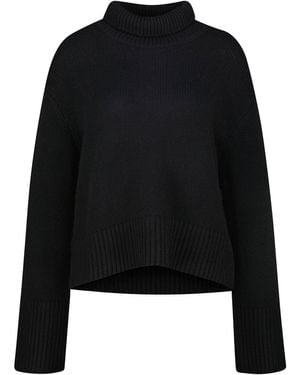 Lisa Yang Kaschmirpullover FLEUR - Schwarz