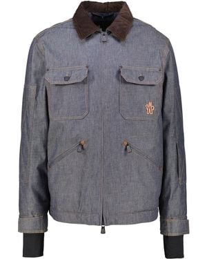 Moncler Jacke CROATAN SHIRT JACKET aus Baumwolle - Grau
