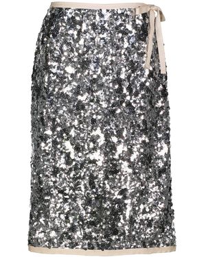 Prada Rock mit Pailettenbesatz - Grau