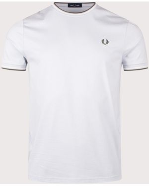 Fred Perry Twin Tipped T-Shirt - White