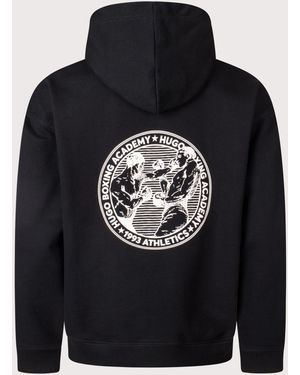 HUGO Oversized Duwrestie Hoodie - Black