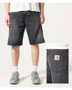 Carhartt Loose Fit Landon Denim Shorts - Grey
