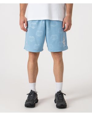 Carhartt Relaxed Fit Hartt Football Shorts - Blue