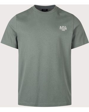 A.P.C. Regular Fit Rue Madame Gots T-Shirt - Green