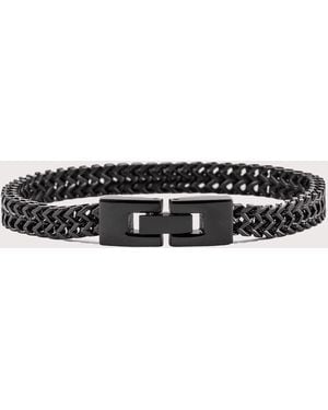 Mysterious Jeweller Stainless Steel Keel Link Bracelet - Black
