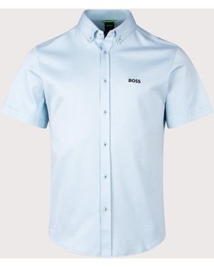 BOSS B Motion Short Sleeve Shirt - Blue