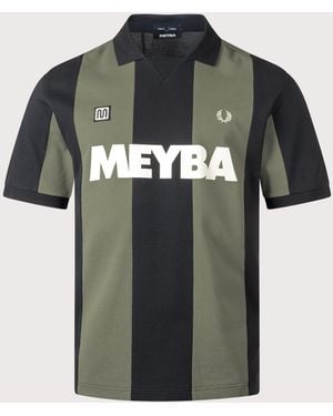 Fred Perry Relaxed Fit Meyba Cut And Sew Polo Shirt - Green