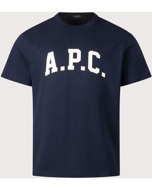 A.P.C. Relaxed Fit Marcus T-Shirt - Blue