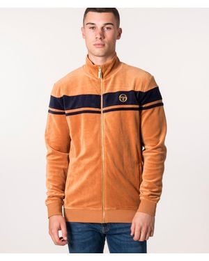 Sergio Tacchini Damarindo Velour Track Top - Orange