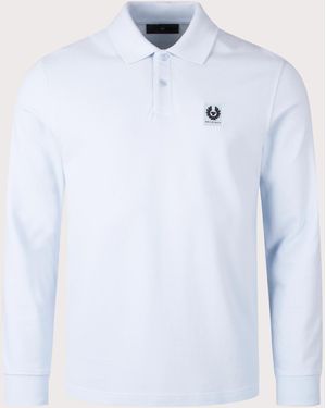 Belstaff Long Sleeved Polo Shirt - Blue