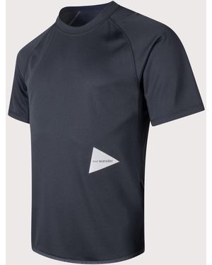 and wander Dry Jersey Raglan T-Shirt - Blue
