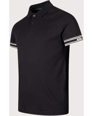 BOSS Slim Fit Zone Polo Shirt - Black