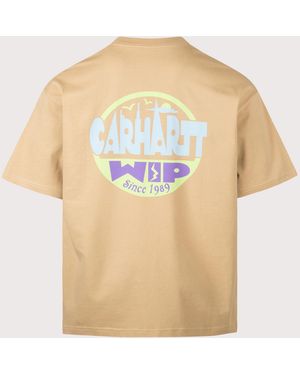 Carhartt Oversized Fit Luggage Label T-Shirt - Natural