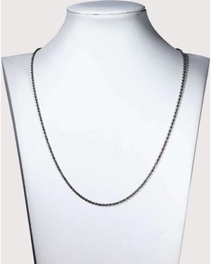 Mysterious Jeweller Twist Rope Chain 6Mm 22&Quot - Metallic