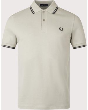 Fred Perry Regular Fit Twin Tipped Polo Shirt - Natural